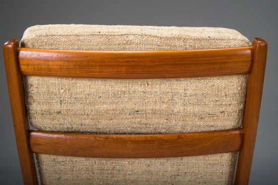 Image 1 of Senator Hochlehnsessel und Ottomane aus Teakholz von Ole Wanscher für Poul Jeppesen Collectors, Cado, 1960er Jahre