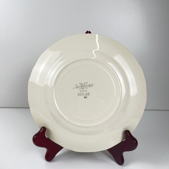 Image 1 of 6 Sarreguemines "Bitche" dessert plates, late 19th - early 20th century