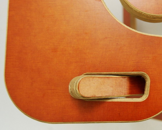 Image 1 of Prototyp des „Lumbarest“- oder „Puzzle“-Stuhls aus zugeschnittenem Sperrholz, von Gregg Fleishman