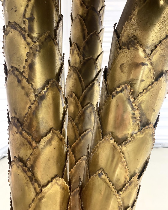 Image 1 of Grande lampada da terra vintage in ottone Maison Jansen anni '70