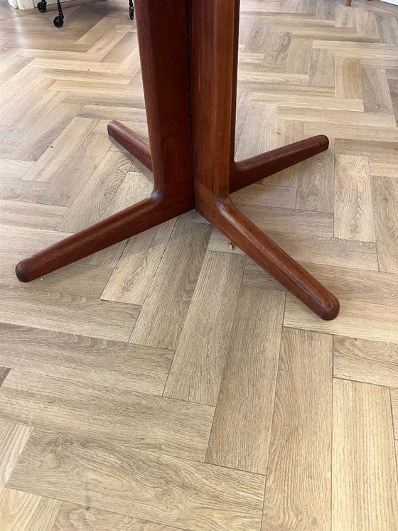 Vintage Teak Round Dining table, Ks Mobler, Denmark 1960s – Korup Stolefabrik, Wood (photo 5 of 10)