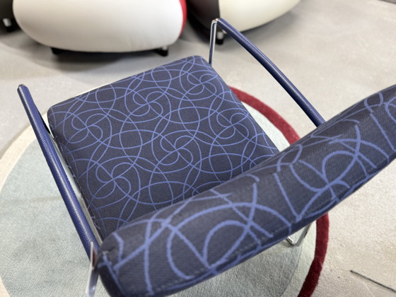 Image 1 of Leolux Talassa Fauteuil Maze Stof Blauw