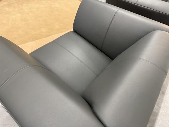Image 1 of 2 Rolf Benz 322 Armchairs Gray Leather