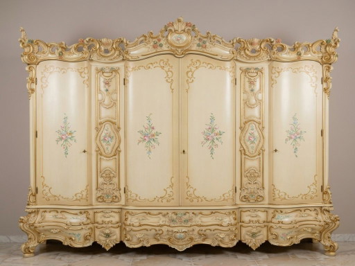 Par de muebles Silik originales – Ropero + Aparador Barroco Veneciano