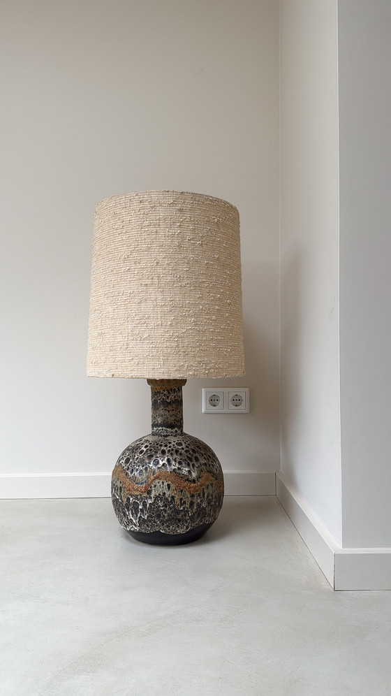 Image 1 of Vintage fat lava ceramic lamp