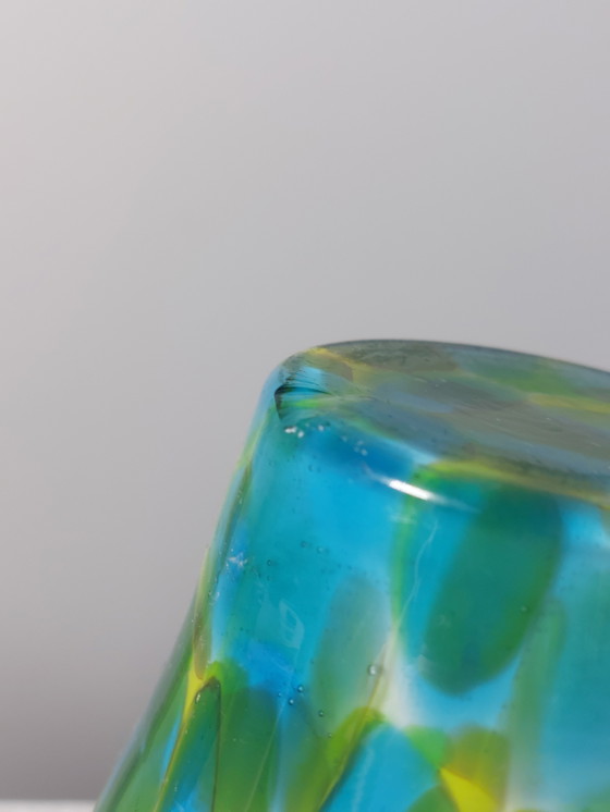 Image 1 of Vintage mid-century overlay glass Murano vase, 1970s