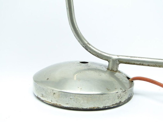 Pop Art Bedside Lamp From Polam, Poland, 1960s – Table lamps, Glass, Metal (photo 13 of 16)