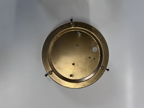 Image 1 of Vintage Helena Tynell Ceiling/Wall Lamp Amber Gold Bubble Glass Mid - Century