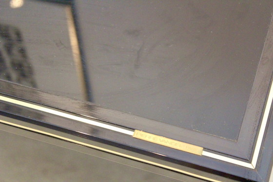 Image 1 of Pierre Vandel Paris Zwart Gelakt Frans kabinet met planken Display