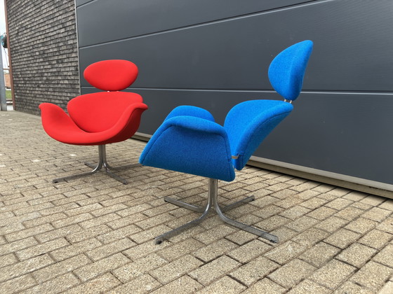 Image 1 of 2x Artifort Big Tulip 1e Editie 1958 Pierre Paulin Onberispelijke Nieuwstaat!!