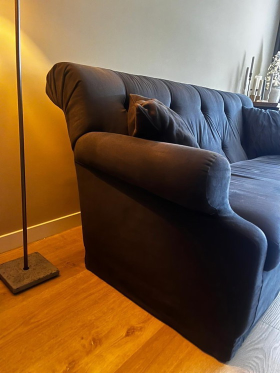 Image 1 of Castelle 3-zits bank zwart met hocker (juli 2023) 