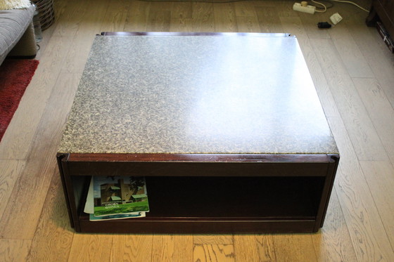 Image 1 of Angelo Mangiarotti 4D Coffee Table for Molteni, Italy 1960s