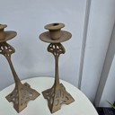 Vintage Art Nouveau/ Jugendstil Candle Holders