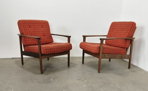 Deens design teak relax fauteuil