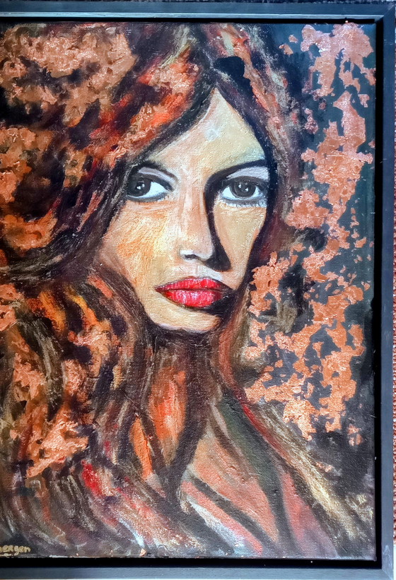 Image 1 of T.v.Steenbergen „Brigitte Bardot“ 43 x 53 cm