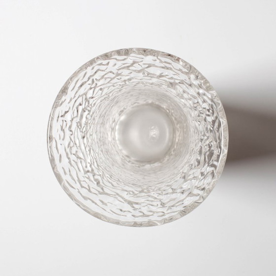 Image 1 of Mid-Century Pressed Glass Vase by Václav Hanuš / Libochovice / Czech Republic / 1970