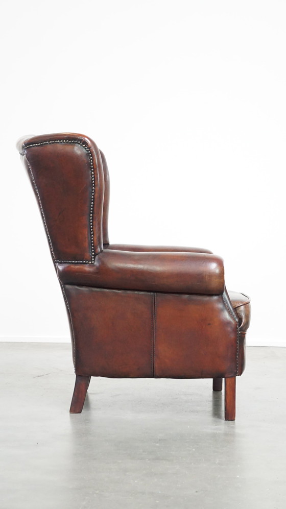 Image 1 of Oorfauteuil Gemaakt Van Schapenleer