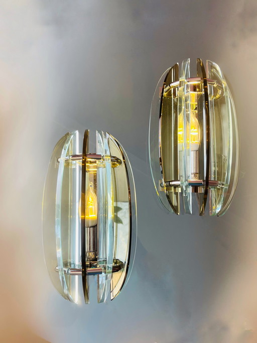 Set of Veca Italy wall lamps