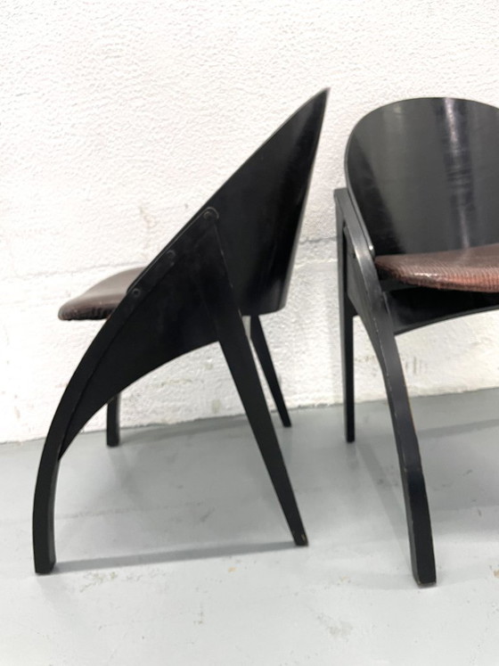 Image 1 of Een paar stoelen van Pascal Mourgue uit de jaren 80.