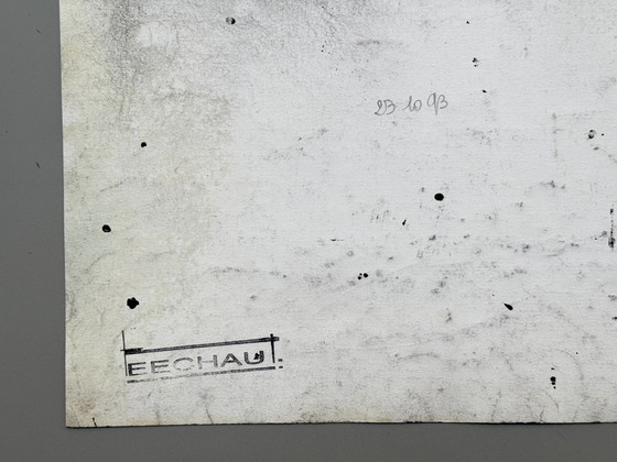 Image 1 of Eugène Eechaut (1928-2019) Abstract Landscape, Ink, 1993