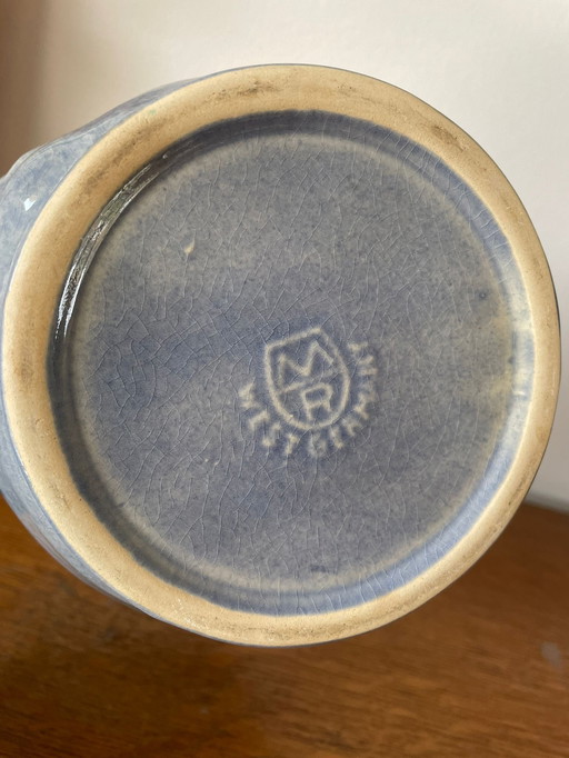 Keramik-Zwiebeltopf aus Westerwald, Westdeutschland