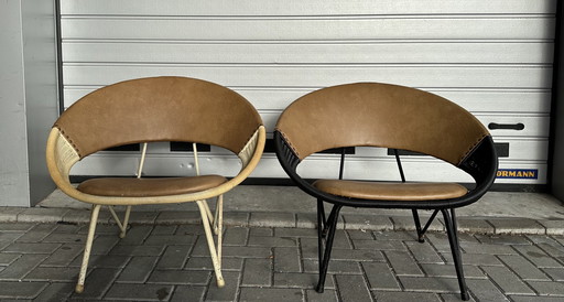 2X Fauteuils Retro Saturn Design