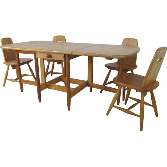 Image 1 of Vintage dining Set by Eero Aarnio for Laukaan Puu scandinavian 1960s