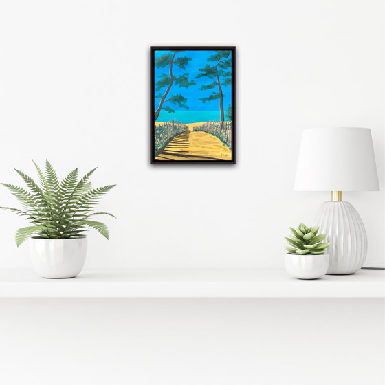 Image 1 of Gouache sobre papel, enmarcado. 30x21cm.