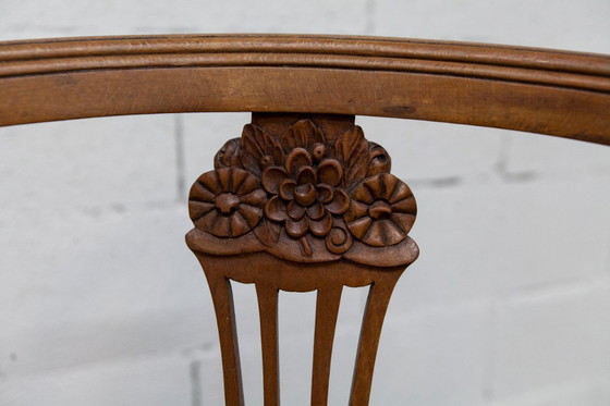 Image 1 of Vintage Louis XVI style chair – Cane seat, lyre-shaped back