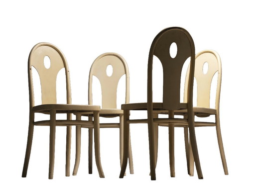 Set di 4 sedie da pranzo, Otto Prutscher, 1915, Austria