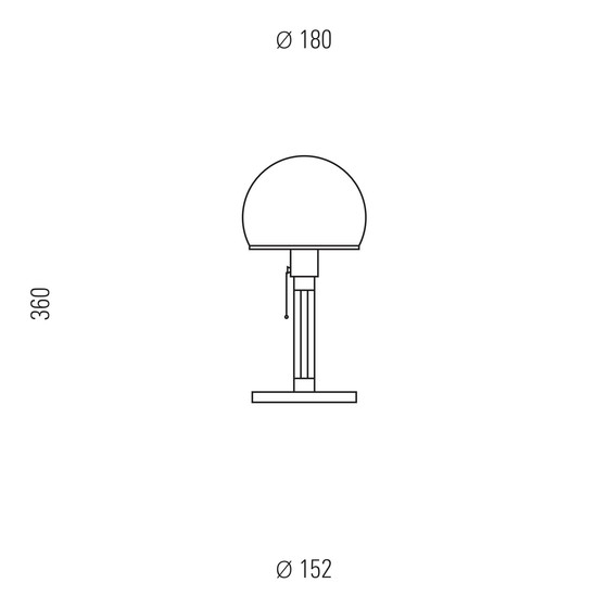 Image 1 of Technolumen WG 24 Wagenfeld, lampada Bauhaus