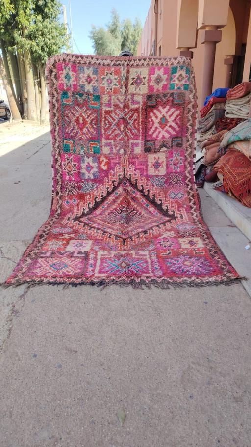 Handgeknoopt Berber kleed wol 300x70cm