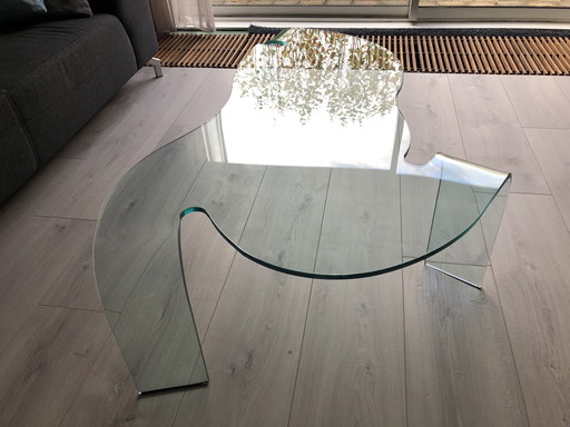 Table basse en verre FIAM, conçue par HANS VON KLIER