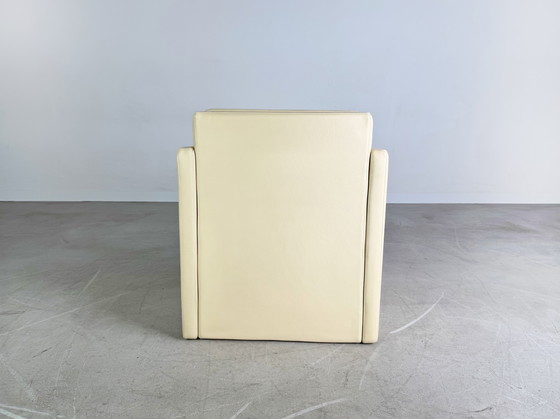 Image 1 of Poltrona originale Rolf Benz Ego G in pelle beige Poltrona design