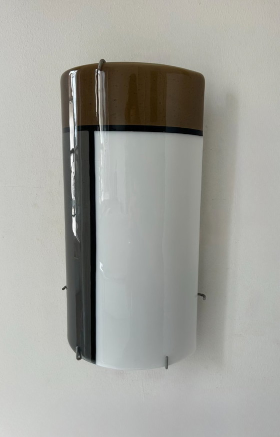 Image 1 of Vintage tempered glass wall lamp, Italy, 1980