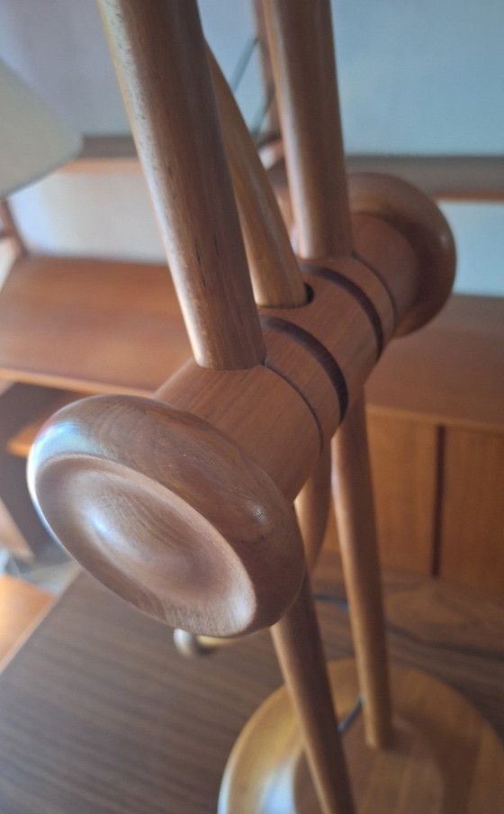 Image 1 of Lampe de table en teck multiréglable Domus, Danemark 1970