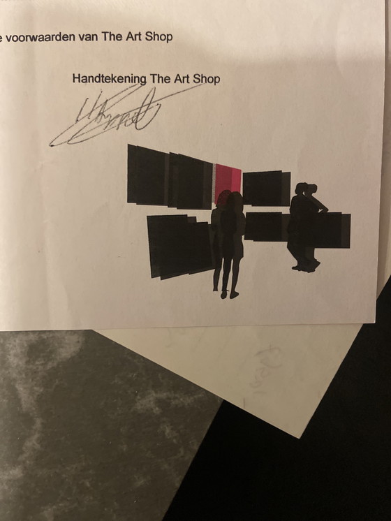 Image 1 of Silkscreen by J. Schafer – with certificate of authenticity