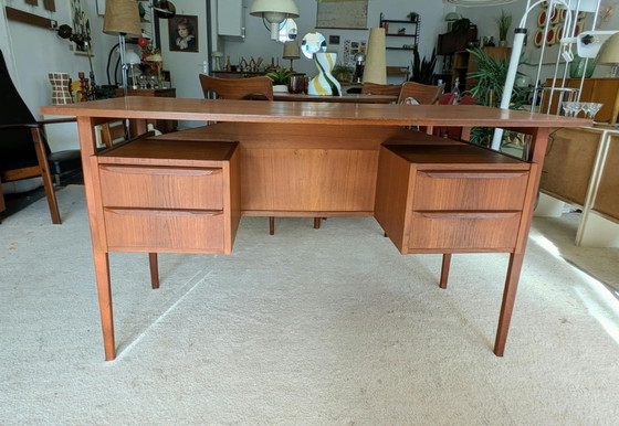 Scrivania danese vintage in teak, G. Nielsen Tibergaard – Scrivanie, Legno (photo 11 of 14)