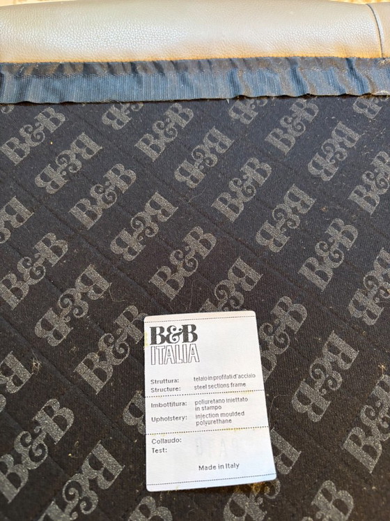 B&B Italia, Tufty time, graugrünes Leder (AF152), 3-teiliges Set, Top-Zustand, Modulare Sofas (Foto 19 von 19)