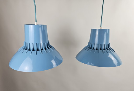 Set de lampes suspendues par Svend Middel Bor pour Nordisk solar light bleu plastique