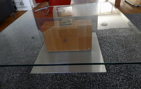 Image 1 of glass coffee table