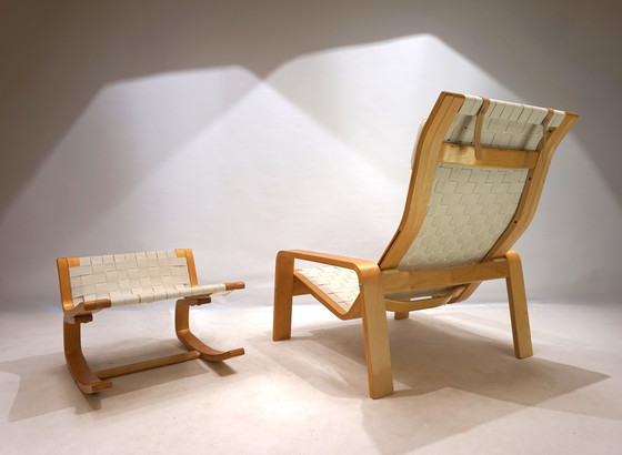 Image 1 of Sillón Ikea con otomana de Ilmari Lappalainen, 1999