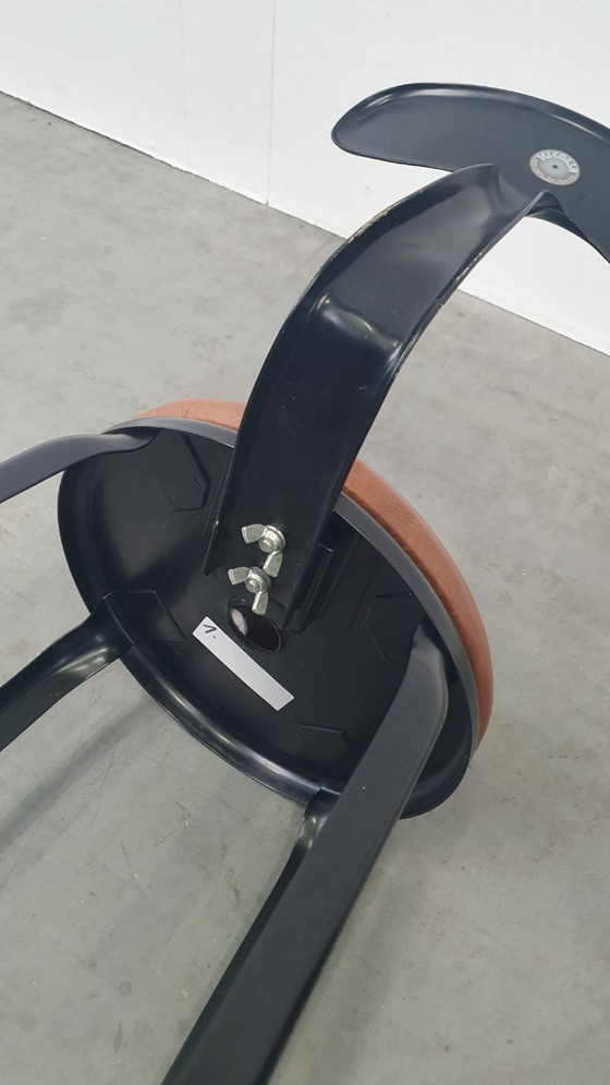 Image 1 of 3x Chaise Nicolle Sgabello da bar in metallo dal design industriale francese