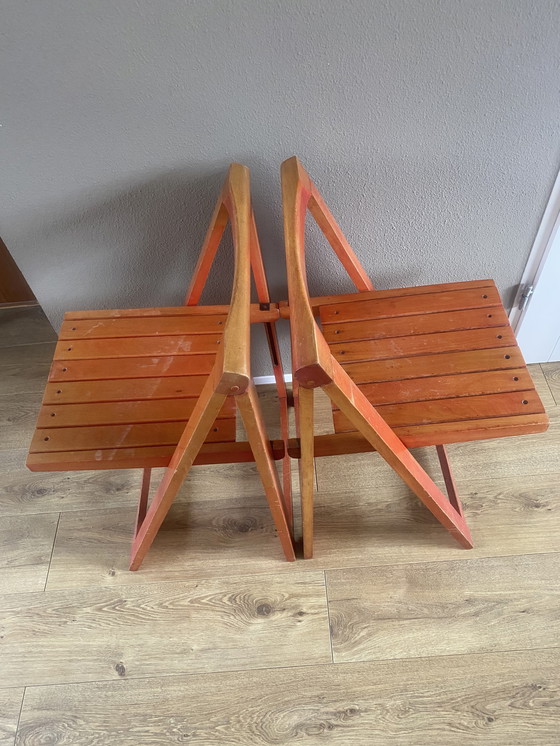 Image 1 of 2 sedie pieghevoli vintage Aldo Jacober
