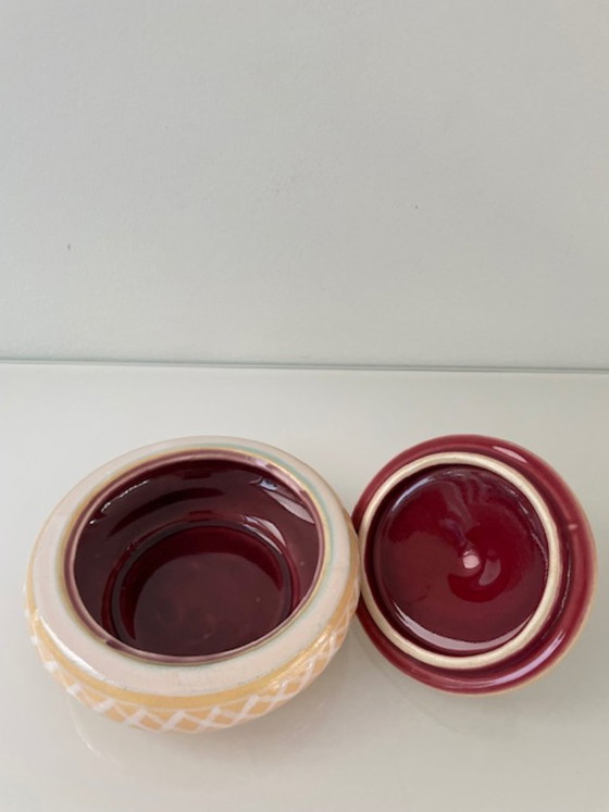 Image 1 of Portagioie vintage dipinto a mano di D. Baldi