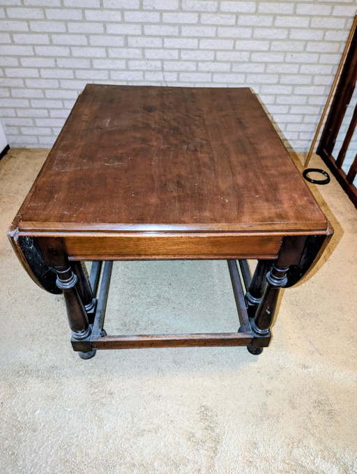 Antique English Gate Leg Table – eettafels, Wood