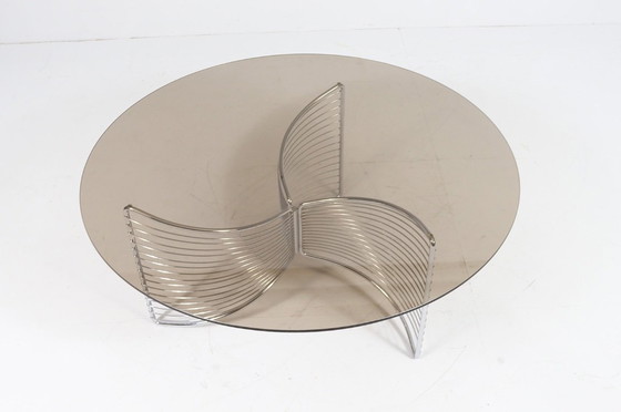 Image 1 of Mesa de centro espacial de alambre al estilo de Warren Platner, Alemania, década de 1970