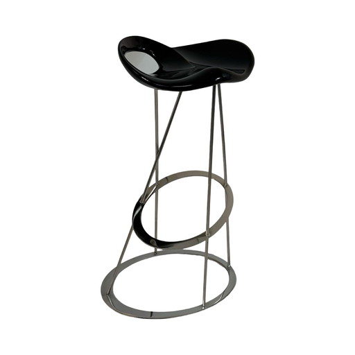 Marco Maran - Tabouret de bar Modèle : The Stones - Maxdesign - Siège Noir Minuit