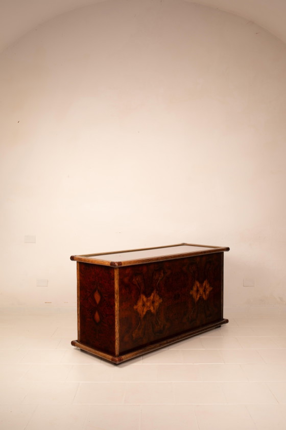 Alberto Smania Marango Cassettiere in radica e bambù Studio Smania – Leather, Brass, Italian Design (photo 24 of 26)