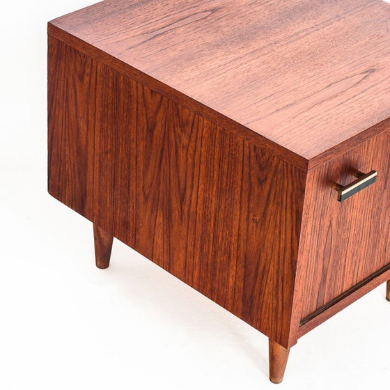 Vintage teakhouten nachtkastje in Scandinavische stijl - Frankrijk, jaren 60 – Bijzettafels, Wood (photo 11 of 11)